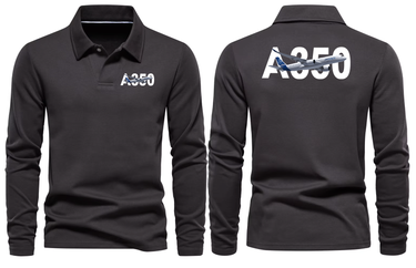 AIRBUS A350 LONG SLEEVE POLO